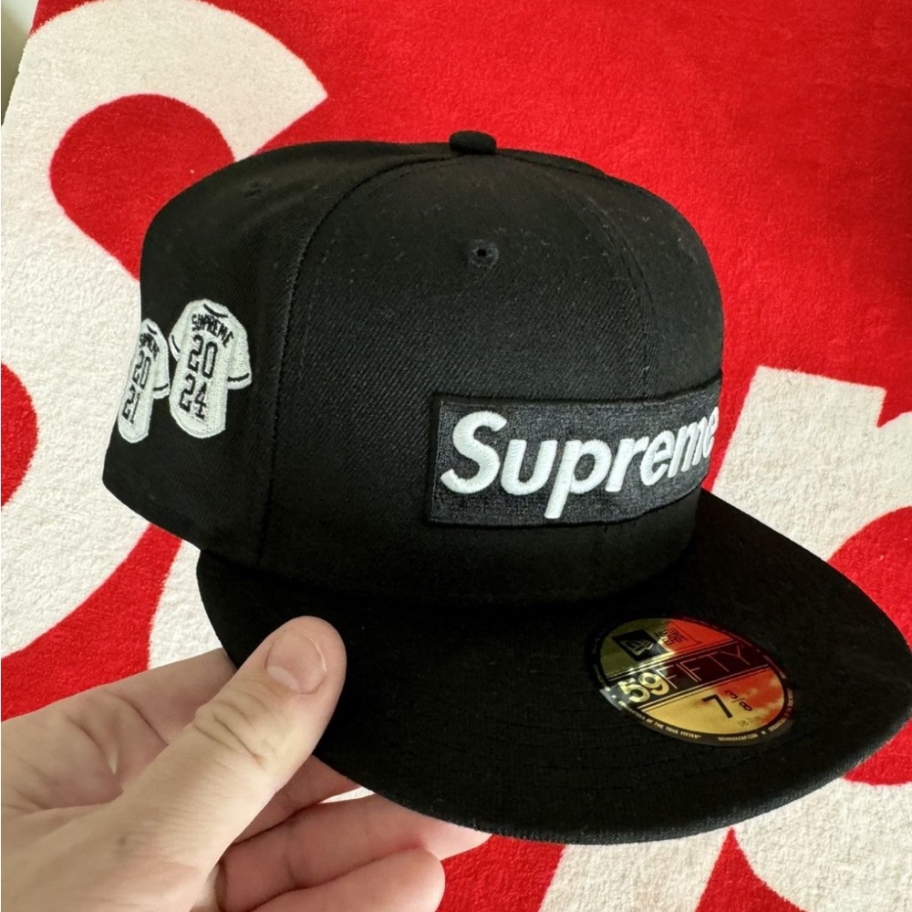 Supreme X New Era "Jerseys" Box Logo Fitted Hat